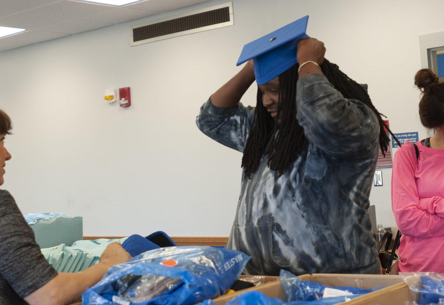 Cap and gown pickup (05/02/19)